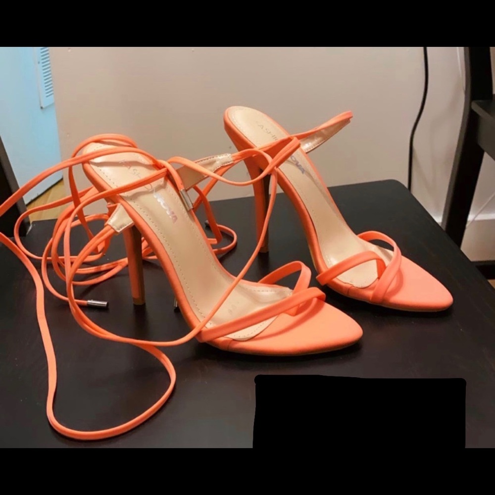 Fashion Nova Lace Up The Leg Heels